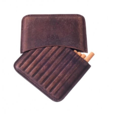 Сигаретница P&A на 10 штук, натуральная буйволиная кожа T114-Buffalo