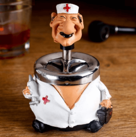 Пепельница бездымная "Доктор", фигурная, 16 × 7 см