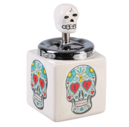 Пепельница бездымная "Череп", микс, 8.5х16 см