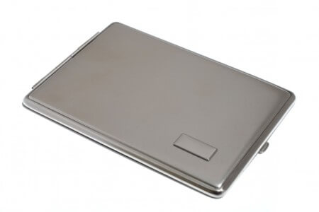 ПОРТСИГАР STOLL НА 12 СИГАРЕТ 120 ММ, НЕРЖАВЕЮЩАЯ СТАЛЬ