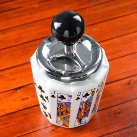 Пепельница бездымная "Карты", 14.5х10 см