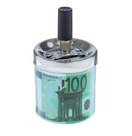 Пепельница бездымная "100 евро", 7х11.5 см