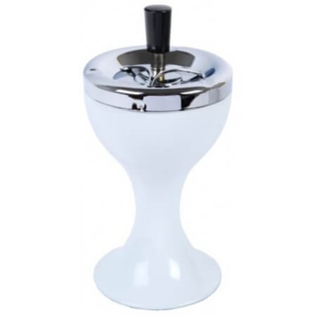 Пепельница S.Quire, вращающаяся чаша, белая 110 мм