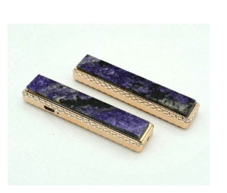 Зажигалка USB с накладкой из чароита