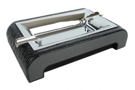 ПЕПЕЛЬНИЦА GENTILI СИГАРНАЯ CROCO-BLACK